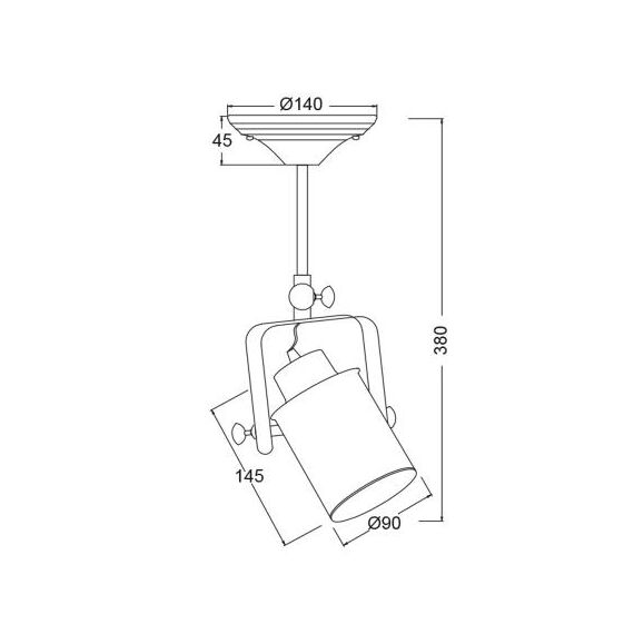 Спот POMPEII OD61011AW Aca Lighting 1xE27 | Osvetlenieto.bg
