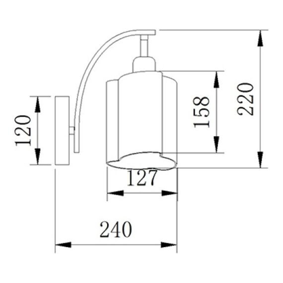 Аплик CADY TNK85332CR1W Aca Lighting 1xE27 | Osvetlenieto.bg Аплик CADY TNK85332CR1W Aca Lighting 1xE27 | Osvetlenieto.bg
