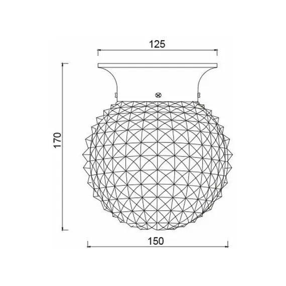Аплик CAPRI SU0606CB Aca Lighting 1xE27 | Osvetlenieto.bg