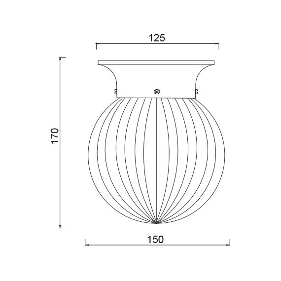 Аплик CAPRI SU0607CB Aca Lighting 1xE27 | Osvetlenieto.bg