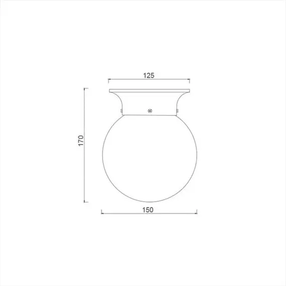 Аплик CAPRI SU0608WC Aca Lighting 1xE27 | Osvetlenieto.bg
