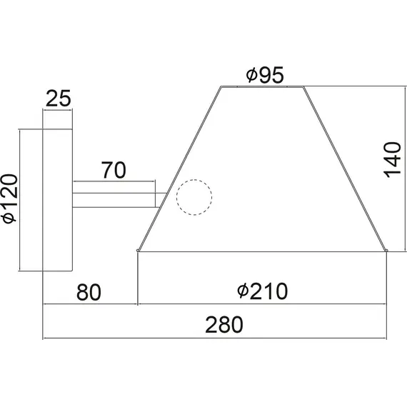 Аплик CORA KS2127B Aca Lighting 1xE27 | Osvetlenieto.bg
