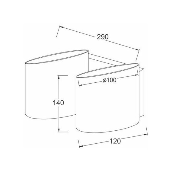 Аплик MOET OYD100452W Aca Lighting 2xG9 | Osvetlenieto.bg