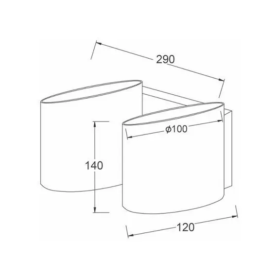 Аплик MOET OYD100452W Aca Lighting 2xG9 | Osvetlenieto.bg