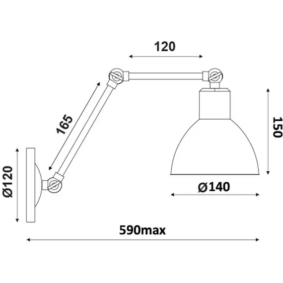 Аплик THALASSA EG168871WB Aca Lighting 1xE27 | Osvetlenieto.bg