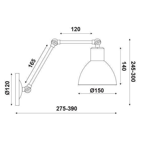 Аплик THALASSA EG168871WR Aca Lighting 1xE27 | Osvetlenieto.bg