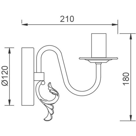 Аплик VELVET DLA12001W Aca Lighting 1xE14 | Osvetlenieto.bg Аплик VELVET DLA12001W Aca Lighting 1xE14 | Osvetlenieto.bg