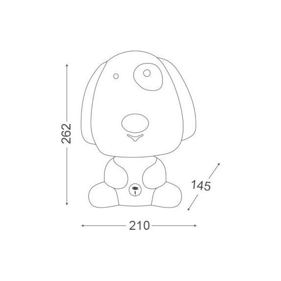 Детска настолна лампа FRIENDS MT120651B Aca Lighting 1xE14 | Osvetlenieto.bg
