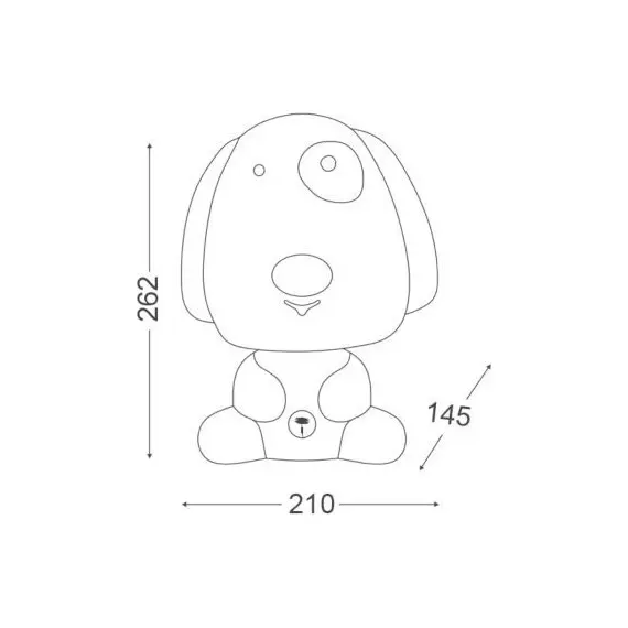 Детска настолна лампа FRIENDS MT120651B Aca Lighting 1xE14 | Osvetlenieto.bg