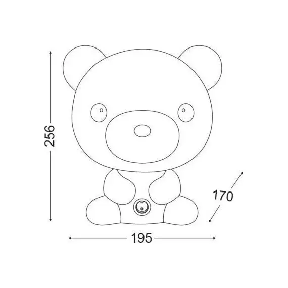 Детска настолна лампа FRIENDS MT120961W Aca Lighting 1xE14 | Osvetlenieto.bg