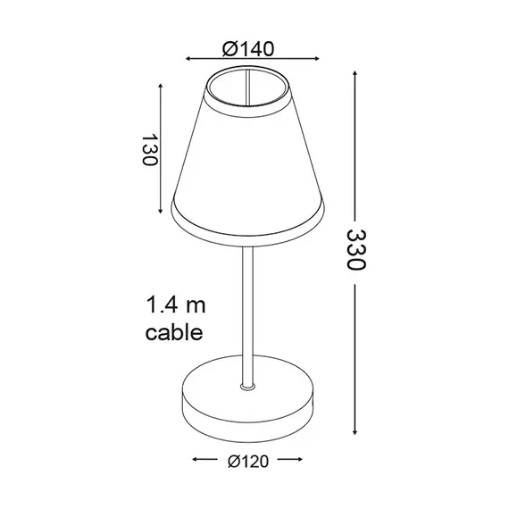 Детска настолна лампа RAINBOW MT130941 Aca Lighting 1xE14 | Osvetlenieto.bg