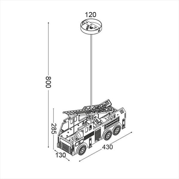 Детски пендел HEROES MD160232A Aca Lighting 2xE27 | Osvetlenieto.bg