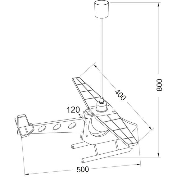 Детски пендел HEROES MD20061 Aca Lighting 1xE27 | Osvetlenieto.bg