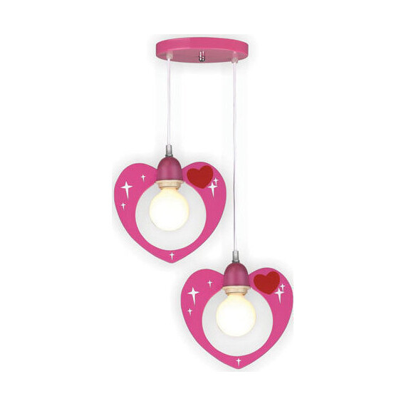 Детски полилей LOVE MD70832 Aca Lighting 2xE27 | Osvetlenieto.bg