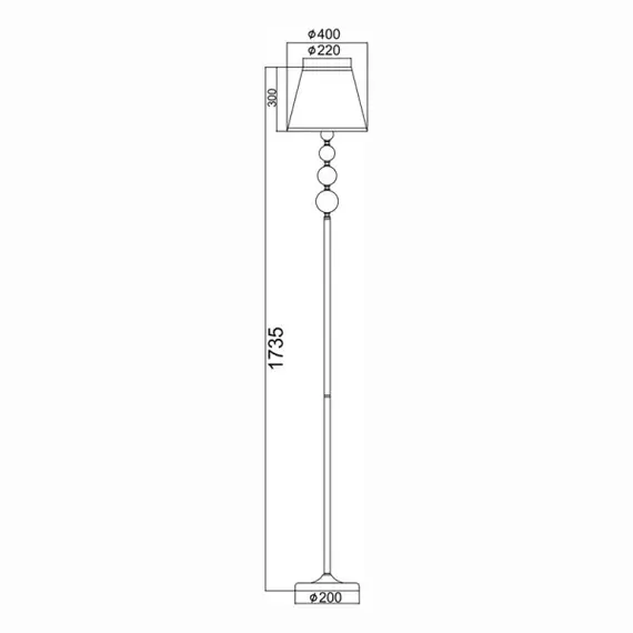 Лампион EVITA AD90041F Aca Lighting 1xE27 | Osvetlenieto.bg