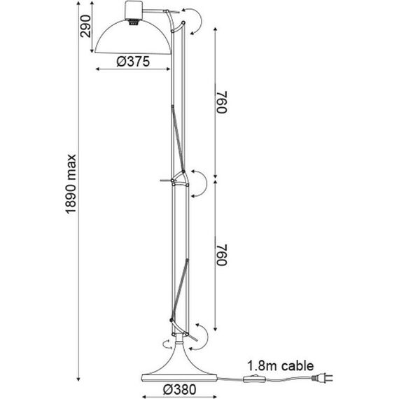 Лампион FREDDIE ML308021WH Aca Lighting 1xE27 | Osvetlenieto.bg
