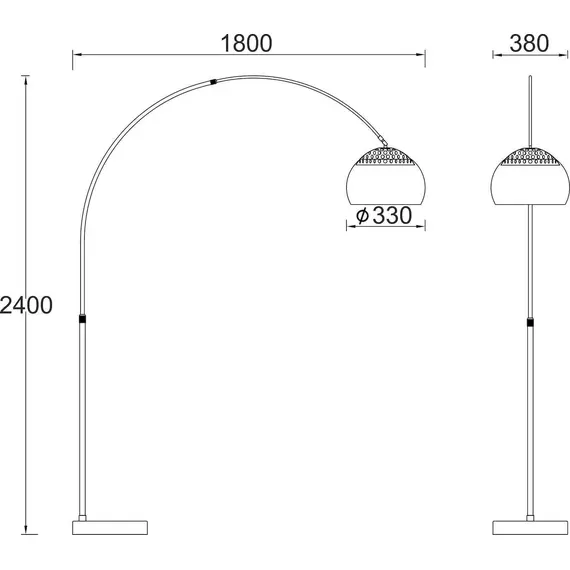 Лампион MATILDA MF7026R1W Aca Lighting 1xE27 | Osvetlenieto.bg