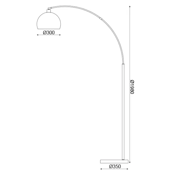 Лампион MATILDA ML312401FB Aca Lighting 1xE27 | Osvetlenieto.bg