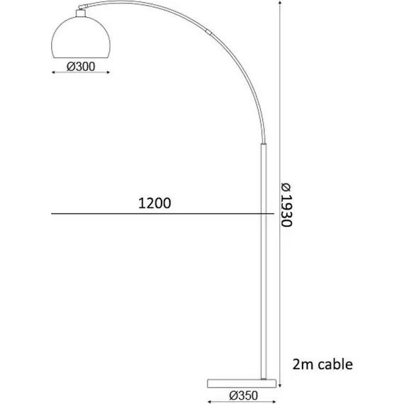 Лампион MATILDA ML312401FC Aca Lighting 1xE27 | Osvetlenieto.bg