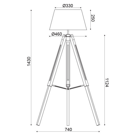 Лампион MOUSSE TF17701FOBB Aca Lighting 1xE27 | Osvetlenieto.bg