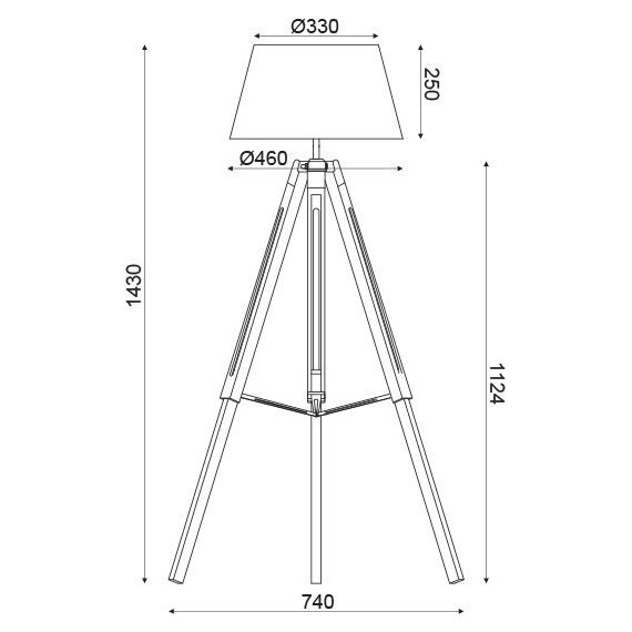 Лампион MOUSSE TF17701FWCW Aca Lighting 1xE27 | Osvetlenieto.bg
