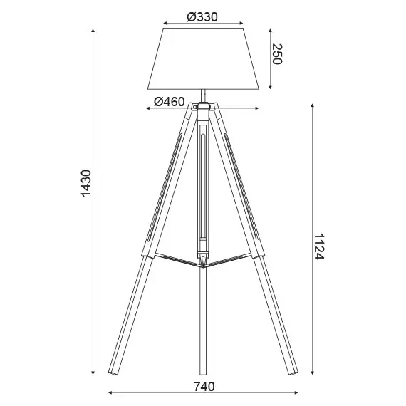 Лампион MOUSSE TF17701FWCW Aca Lighting 1xE27 | Osvetlenieto.bg