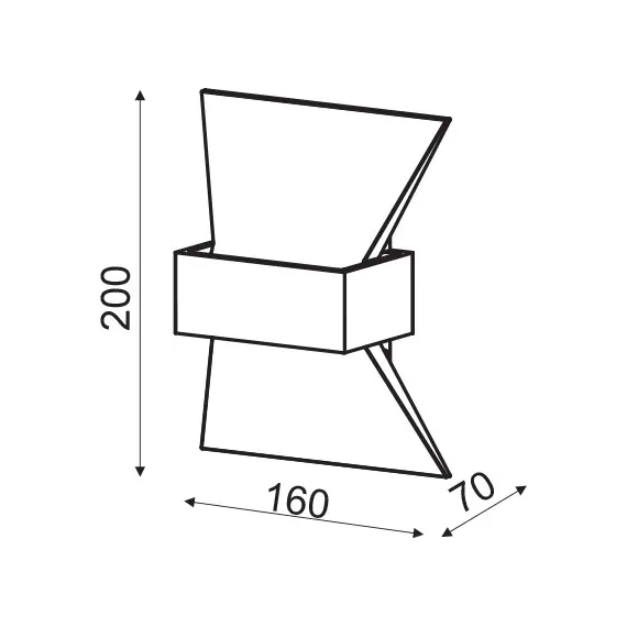 LED Аплик ELEGANT ZD81166LEDBK Aca Lighting 6W 3000K | Osvetlenieto.bg