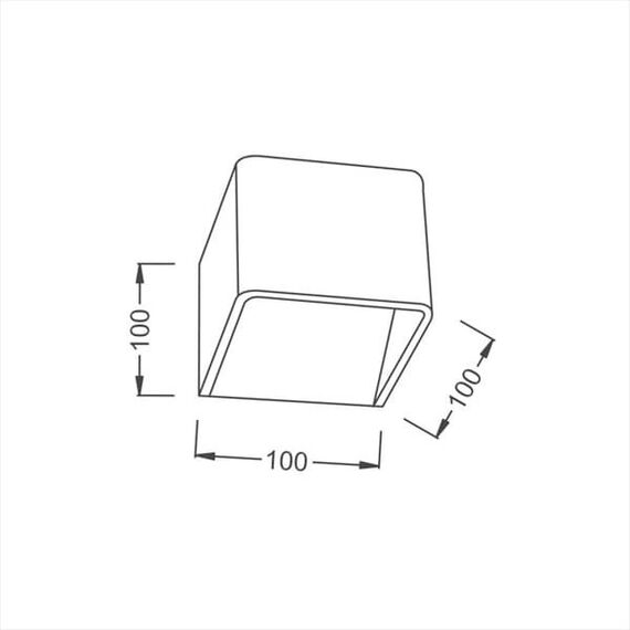 LED Аплик NEPHELE L35037BK Aca Lighting 3W 3000K | Osvetlenieto.bg