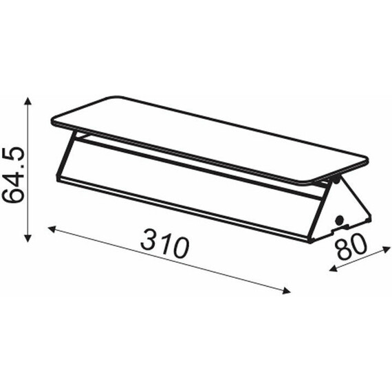 LED Аплик PYRAMID ZD806410LEDBK Aca Lighting 10W 3000K | Osvetlenieto.bg