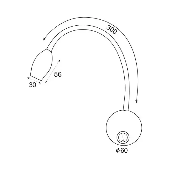 LED Аплик SWAN SF126BLED340 Aca Lighting 3W 4000K | Osvetlenieto.bg
