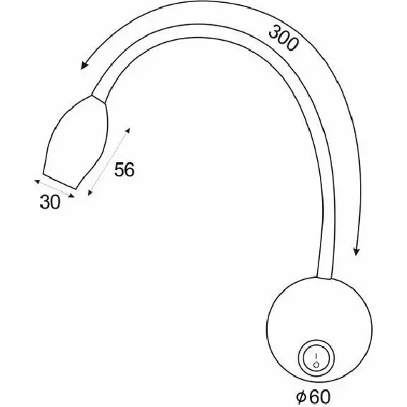 LED Аплик SWAN SF126BLED340W Aca Lighting 3W 4000K | Osvetlenieto.bg