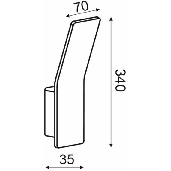 LED Аплик ZEN ZD80036LEDGY Aca Lighting 6W 3000K | Osvetlenieto.bg