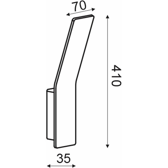 LED Аплик ZEN ZD80039LEDBK Aca Lighting 9W 3000K | Osvetlenieto.bg