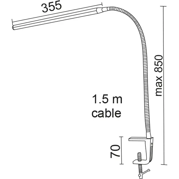 LED Настолна лампа DELGADO 16055LEDNSC Aca Lighting 5W 4000K | Osvetlenieto.bg
