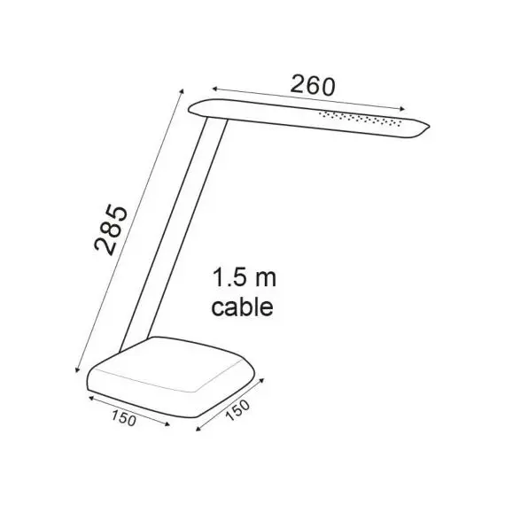 LED Настолна лампа FUTUR SF1408LED640W Aca Lighting 6W 3000K | Osvetlenieto.bg