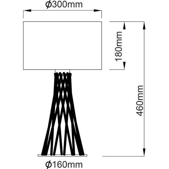 Настолна лампа ACACIA V35135TWT Aca Lighting 1xE27 | Osvetlenieto.bg