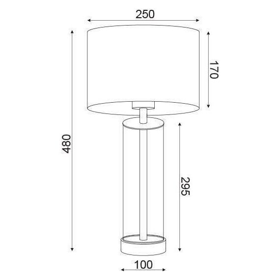 Настолна лампа ANTELINO OD90801TWS Aca Lighting 1xE27 | Osvetlenieto.bg