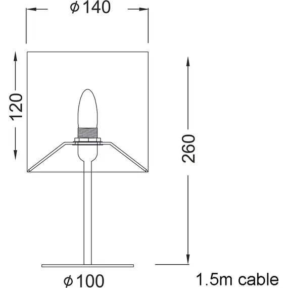Настолна лампа ARIOSO MT3000G Aca Lighting 1xE14 | Osvetlenieto.bg