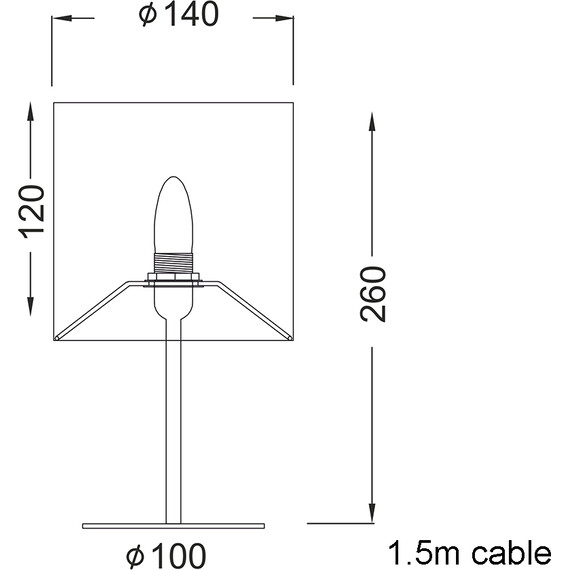 Настолна лампа ARIOSO MT3000G Aca Lighting 1xE14 | Osvetlenieto.bg