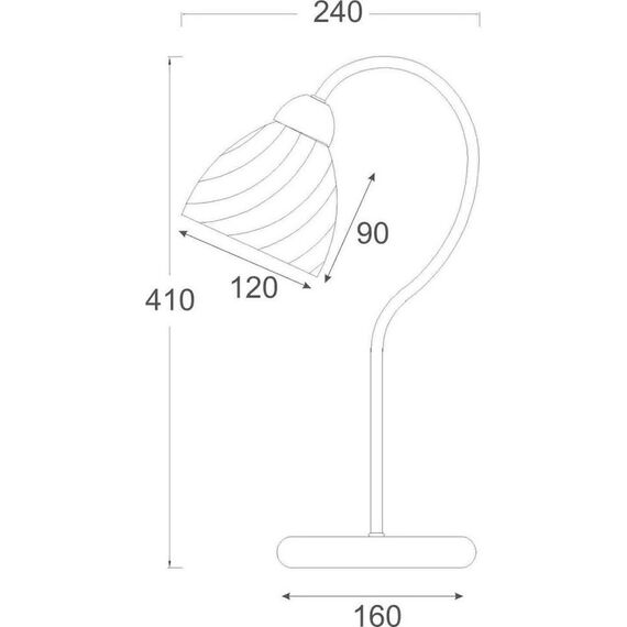 Настолна лампа BYRON DLX7391T Aca Lighting 1xE14 | Osvetlenieto.bg
