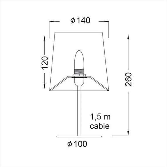 Настолна лампа HARPY MT3000GN Aca Lighting 1xE14 | Osvetlenieto.bg