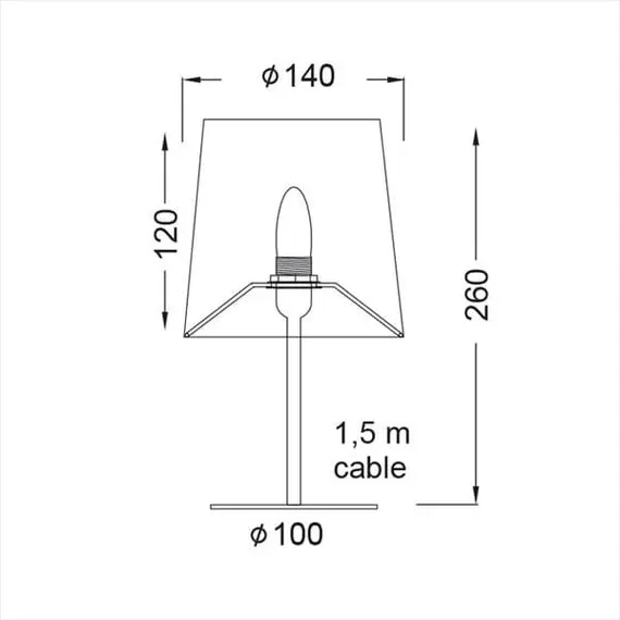 Настолна лампа HARPY MT3000GN Aca Lighting 1xE14 | Osvetlenieto.bg