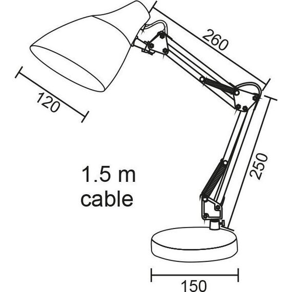 Настолна лампа KINGSTON 2918DO Aca Lighting 1xE27 | Osvetlenieto.bg