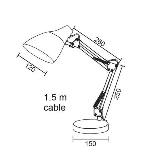 Настолна лампа KINGSTON 2918OR Aca Lighting 1xE27 | Osvetlenieto.bg