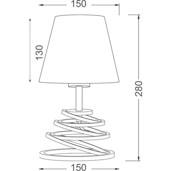 Настолна лампа LAGOS OYD10134BTL1 Aca Lighting 1xE27 | Osvetlenieto.bg