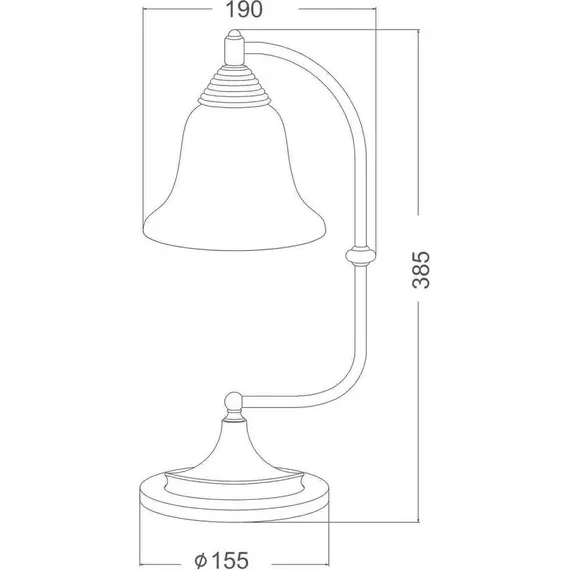 Настолна лампа MOBY AD80081T Aca Lighting 1xE27 | Osvetlenieto.bg