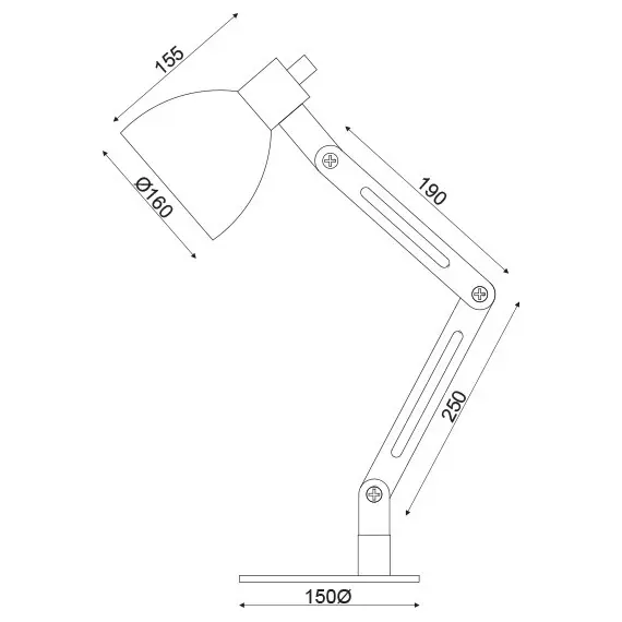 Настолна лампа TOLKIEN TF170911TB Aca Lighting 1xE14 | Osvetlenieto.bg