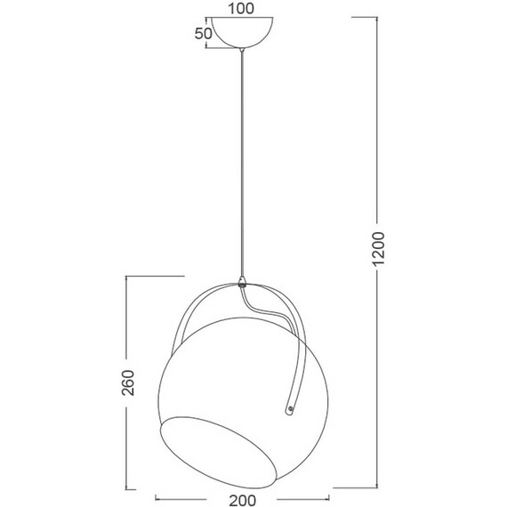 Пендел AKANES OD8067WH Aca Lighting 1xE27 | Osvetlenieto.bg