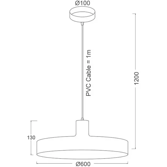 Пендел DOMENICA OD5392LWH Aca Lighting1xE27 | Osvetlenieto.bg
