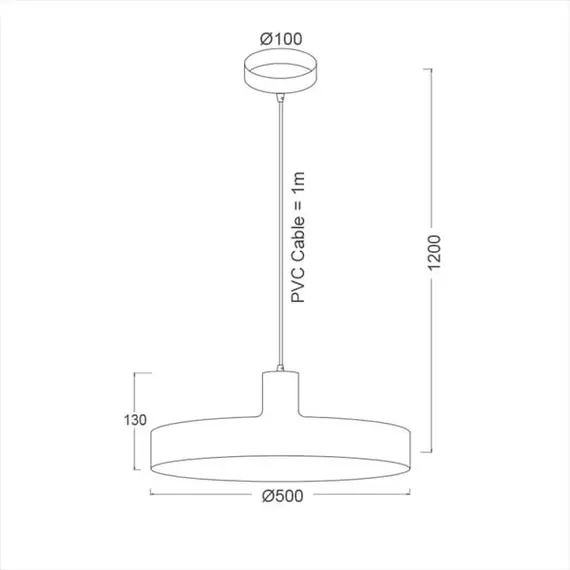 Пендел DOMENICA OD5392MBK Aca Lighting1xE27 | Osvetlenieto.bg